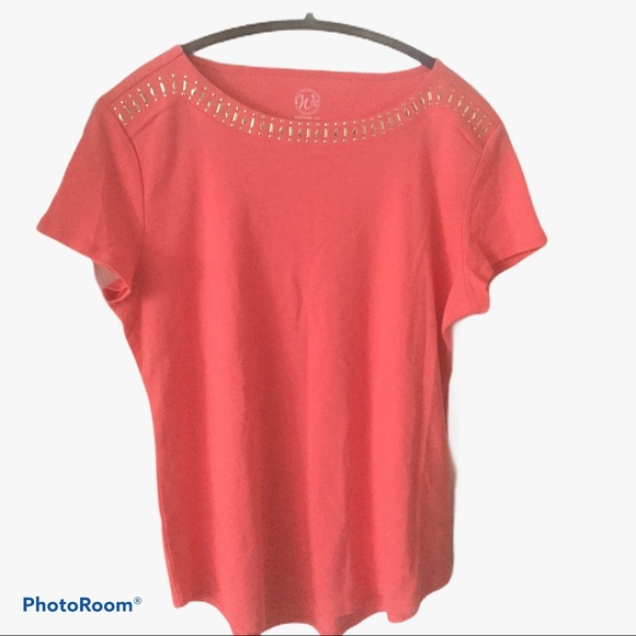 Westport 62 coral studded top - Picture 1 of 3